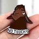 Брошь-значок BROCHE бижутерия Животные Лама No Touchy коричневая BRGV115092 - изображение 3
