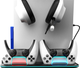 Stojak do PS5 Canyon CS-51 RGB Slim/DE z chłodzeniem i ładowaniem padów Black (CND-CSPS5B-1) - obraz 3