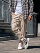 Штаны мужские из хлопка демисезонные Teamv casual sport бежевые S - изображение 2