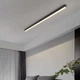 Мінімалістичний лінійний стельовий світильник чорного кольору Lumo black L (SDLC-00244) - изображение 3