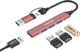 USB-хаб Canyon DS-02 4-в-1 USB-A/C Pink (CNS-TDS02P) - зображення 5