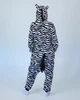 Женская кигуруми пижама взрослая и подростковая Kigurumi Зебра Черный L 165-175 см. (1043) - изображение 4