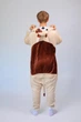 Піжама Дитяча Кігурумі Сліп Для Хлопчика Kigurumi Костюм Цуценя Собака Бежевий 155 - 165 см. (B1128/2) - зображення 3