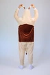 Піжама Дитяча Кігурумі Сліп Для Хлопчика Kigurumi Костюм Цуценя Собака Бежевий 155 - 165 см. (B1128/2) - зображення 6