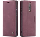 Чехол-книжка CaseMe из нубука для Xiaomi Mi 9T/Pro Бордовый - изображение 7