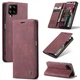 Чехол-книжка CaseMe из нубука для Samsung A12/M12 Бордовый - изображение 12