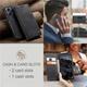 Чехол-книжка CaseMe из нубука для Xiaomi Redmi Note 12 Pro+ 5G Чёрный - изображение 2