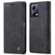 Чехол-книжка CaseMe из нубука для Xiaomi Redmi Note 12 Pro+ 5G Чёрный - изображение 5