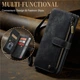 Чехол-кошелек CaseMe Retro Leather с манитом и ремешком для Samsung S23 Plus Черный - изображение 7