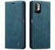 Чохол-книжка CaseMe із нубуку для Xiaomi Redmi Note 10 5G Бірюзовий - зображення 2