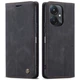 Чехол-книжка CaseMe из нубука для Xiaomi Poco C65 Чёрный - изображение 3