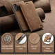 Чехол-книжка CaseMe из нубука для Xiaomi Redmi Note 13 Pro+ 5G Светло-коричневый - изображение 5