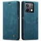 Чехол-книжка CaseMe из нубука для Xiaomi Poco X6 5G Бирюзовый - изображение 7