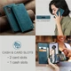 Чехол-книжка CaseMe из нубука для Samsung S24 Бирюзовый - изображение 8