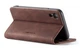 Чехол-книжка CaseMe из нубука для iPhone XR Тёмно-коричневый - изображение 7