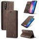 Чохол-книжка CaseMe з нубуку для Xiaomi Mi 9 Темно-коричневий - зображення 5