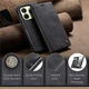 Чехол-книжка CaseMe из нубука для Xiaomi Redmi Note 14 4G (24117RN76G) Чёрный - изображение 5
