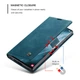 Чохол-книжка CaseMe із нубуку для Samsung S24 Ultra Бірюзовий - зображення 3