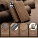 Чехол-книжка CaseMe из нубука для Xiaomi Redmi Note 14 Pro 5G Светло-коричневый - изображение 6