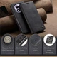 Чехол-книжка CaseMe из нубука для Xiaomi Redmi Note 14 Pro 4G Чёрный - изображение 2