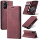 Чехол-книжка CaseMe из нубука для Xiaomi Poco X7 Pro 5G Бордовый - изображение 7