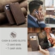 Чехол-книжка CaseMe из нубука для Xiaomi Redmi Note 14 Pro 4G Тёмно-коричневый - изображение 2