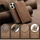 Чехол-книжка CaseMe из нубука для Xiaomi Redmi Note 14 4G (24117RN76G) Светло-коричневый - изображение 6