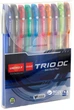 Набор шариковых ручек Unimax Trio-DC ассорти 10 цветов чернил 1 мм 10 цветов корпуса одноразовая (UX-108-20) - изображение 2