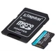 Картка пам'яті MicroSDXC 512 GB UHS-I/U3 Class 10 Kingston Canvas Go! Plus R170/W90MB/s+ SD-адаптер 512 ГБ - изображение 2