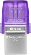 Флеш-накопичувач USB3.2 64GB Type-C Kingston DataTraveler microDuo 3C (DTDUO3CG3/64GB) TS - изображение 2