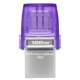 Флеш-накопичувач USB3.2 128GB Type-C Kingston DataTraveler microDuo 3C (DTDUO3CG3/128GB) Фіолетовий - изображение 12
