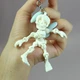 Брелок-скелет с подвижными частями, 3D-печать PLA, 8,7 см - изображение 9