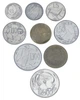 Набір монет Сан-Марино набір з 9 монет 1981 UNC 1, 2, 5, 10, 20, 50, 100, 200, 500 лір (срібло) - зображення 1