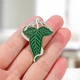 Брошь-значок BROCHE бижутерия Лист эльфов зелёная BRGV115096 - изображение 4