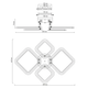 Люстра OVAL RGB 60W 4S1R Luminaria белая LED WHITE 5400Lm управляемая светодиодная с пультом 600×445×95мм - изображение 6
