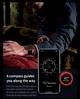 Тактичний спортивний смарт годинник G100 для військових з GPS, компасом та можливість здійснювати дзвінки Чоловічий наручний розумий годинник Чорний - зображення 12