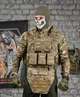 Тактическая армейская плитоноская ATTACK 8 подсумков, напашник 4 точки быстрого сброса Мультикам - изображение 3