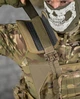 Тактическая армейская плитоноская ATTACK 8 подсумков, напашник 4 точки быстрого сброса Мультикам - изображение 5