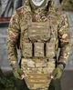 Тактическая армейская плитоноская ATTACK 8 подсумков, напашник 4 точки быстрого сброса Мультикам - изображение 8