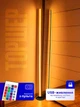 Торшер 100 см RGB LED лампа напольна USB світильник з пультом чорного кольору торшері в спальню вітальню офіс лед світильники (100black) - зображення 1