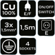 Przedłużacz listwowy NEO Tools 4 gniazda 1.5 m czarny 90-184 (5907558475005) - obraz 6