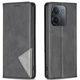 Чехол-книжка с кармашками UniCase Geometric Pattern для Xiaomi Redmi 15C / Poco C85 - Black - изображение 1