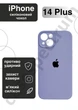 Чохол силіконовий з закритою камерою Epic Premium Silicone Case Camera Protection without MagSafe для Apple iPhone 14 Plus (6.7) Light Purple - зображення 1