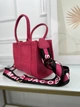 Женская сумка шопер Marc Jacobs Tote Bag MINI малиновый - изображение 4