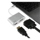 Перехідник розгалужувач Type-C to VGA / HDMI, Silver - зображення 4