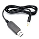 Кабель USB - DC-4.0*1.7мм 9V 1 м, Black - изображение 1