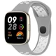 Ремешок Sport Silicone для Xiaomi Redmi Watch 3 Active gray-white - изображение 2