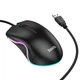 Комп`ютерна провідна USB мишка Hoco GM19 1.4m з RGB підсвіткою, Black - зображення 3
