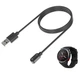 USB кабель-зарядка для Xiaomi Mibro GS/T1/C2/Lite 2 1m, Black - зображення 1