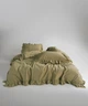Постельное белье Limasso Stonewashed Exclusive Ranforce 200 х 220 см Akdeniz Yesili - изображение 2